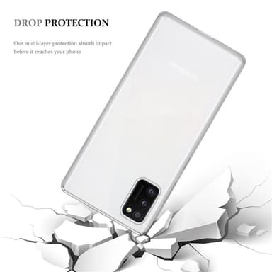 Samsung Galaxy A41 Suojakuori Kotelo (Läpinäkyvä)