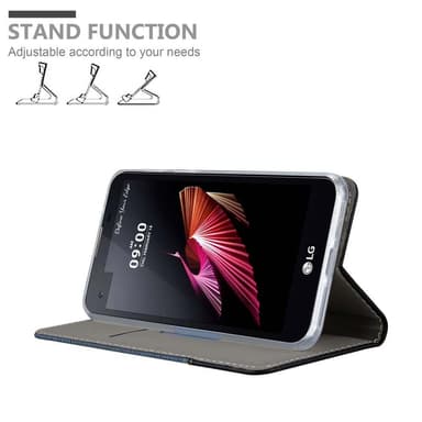 LG X SCREEN Suojakuori Lompakkokotelo (Sininen)