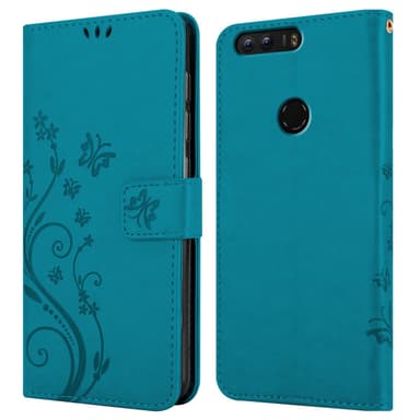 Honor 8 / 8 PREMIUM Suojakuori Lompakkokotelo (Sininen)