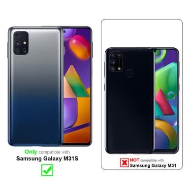 Samsung Galaxy M31s Suojakuori Lompakkokotelo (Sininen)