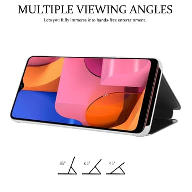 Suojakuori Samsung Galaxy A20s Lompakkokotelo (Hopea)