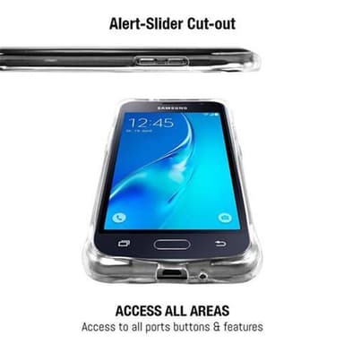 Samsung Galaxy J1 2016 Suojakuori Kotelo (Läpinäkyvä)