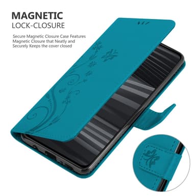 Realme GT 2 PRO Suojakuori Lompakkokotelo (Sininen)