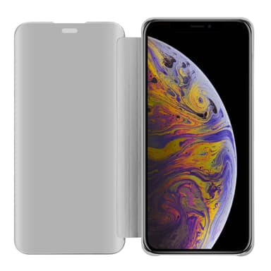 Suojakuori iPhone XS MAX Lompakkokotelo (Hopea)