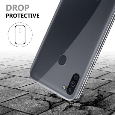 Samsung Galaxy A11 / M11 Suojakuori Cover (Läpinäkyvä)