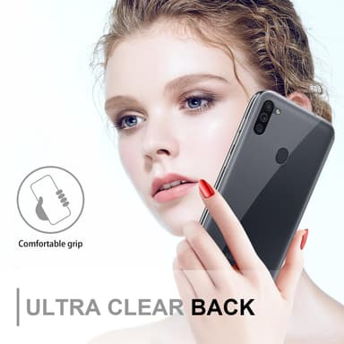 Samsung Galaxy A11 / M11 Suojakuori Cover (Läpinäkyvä)