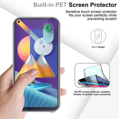 Samsung Galaxy A11 / M11 Suojakuori Cover (Läpinäkyvä)