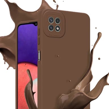 Samsung Galaxy A22 5G Suojakuori Kotelo (Ruskea)