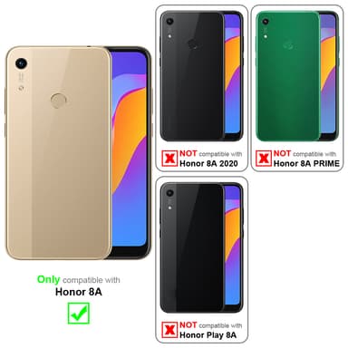 Honor 8A Suojakuori Lompakkokotelo (Sininen)