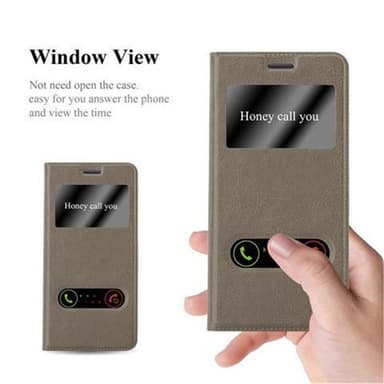 Lompakkokotelo Samsung Galaxy S7 EDGE Case (Ruskea)