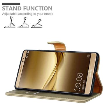 Huawei MATE 8 Suojakuori Lompakkokotelo (Ruskea)