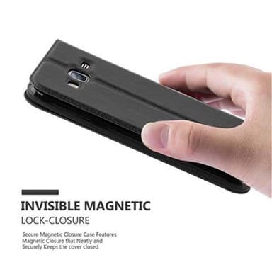 Lompakkokotelo Samsung Galaxy J3 2016 Case (Musta)