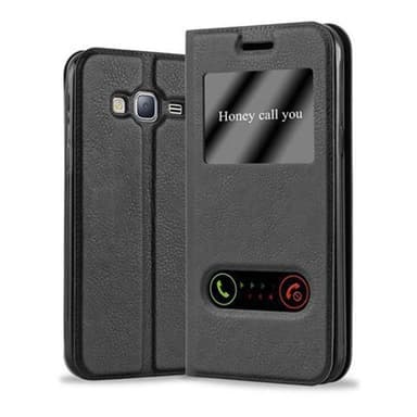 Lompakkokotelo Samsung Galaxy J3 2016 Case (Musta)