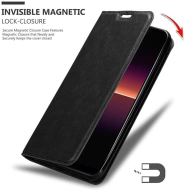 Sony Xperia L4 Suojakuori Lompakkokotelo (Musta)