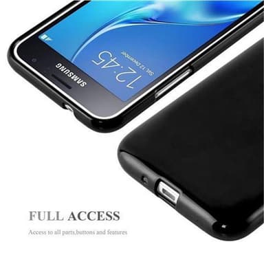 Samsung Galaxy J1 2015 Suojakuori Kotelo (Musta)