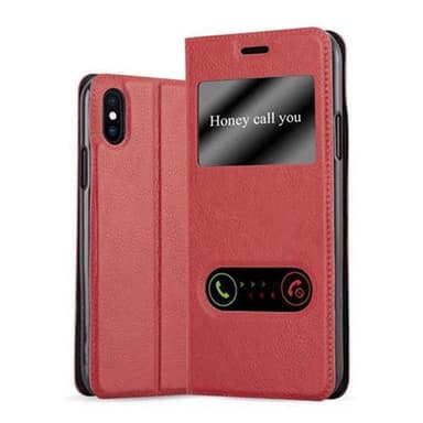 Lompakkokotelo iPhone X / XS Case (Punainen)