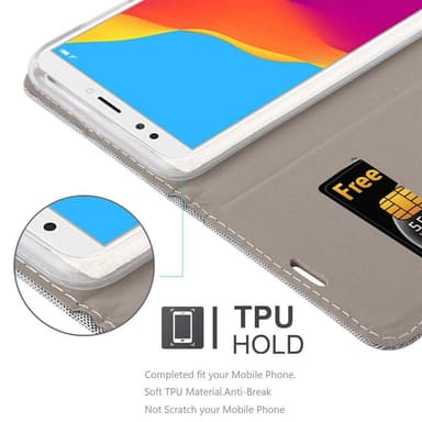Honor 7C / Huawei Y7 2018 Suojakuori Lompakkokotelo