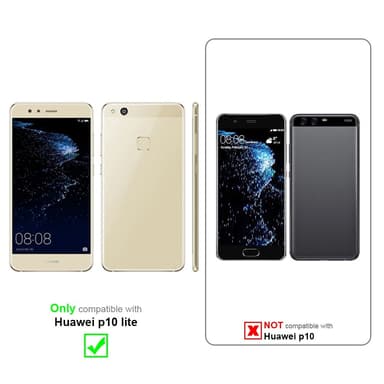 Huawei P10 LITE Suojakuori Lompakkokotelo (Sininen)