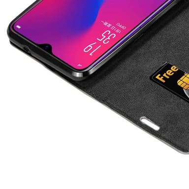 Oppo R17 Suojakuori Lompakkokotelo (Ruskea)