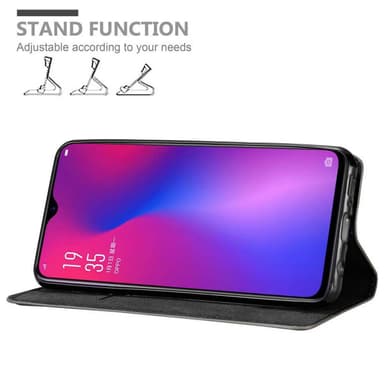 Oppo R17 Suojakuori Lompakkokotelo (Ruskea)