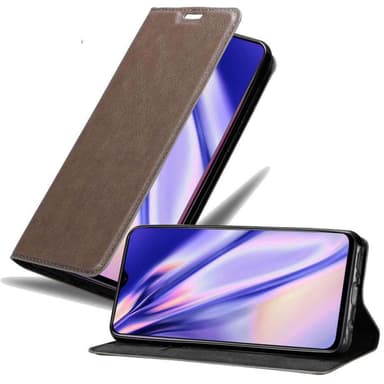 Oppo R17 Suojakuori Lompakkokotelo (Ruskea)