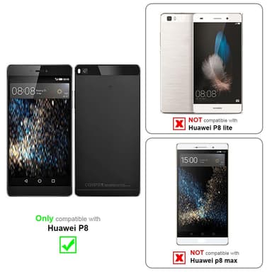 Huawei P8 Suojakuori Lompakkokotelo (harmaa)