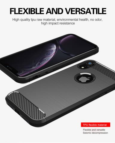 Suojakuori iPhone XR Kotelo (Musta)