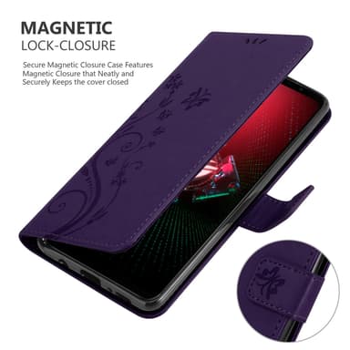 Asus ROG Phone 5 Suojakuori Lompakkokotelo (Violetti)