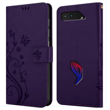 Asus ROG Phone 5 Suojakuori Lompakkokotelo (Violetti)