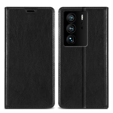 ZTE Axon 40 ULTRA Suojakuori Lompakkokotelo (Musta)