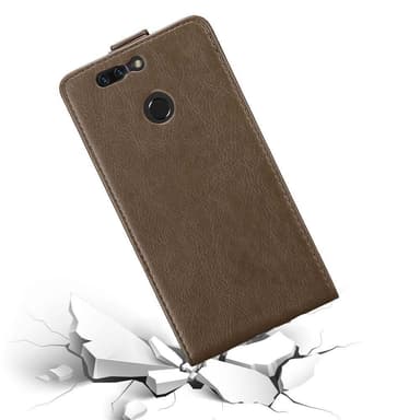 Honor 8 PRO Suojakuori Lompakkokotelo (Ruskea)