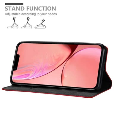 iPhone 13 PRO MAX Suojakuori Lompakkokotelo (Punainen)