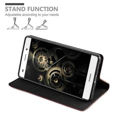 Huawei P8 LITE 2015 Suojakuori Lompakkokotelo (Ruskea)