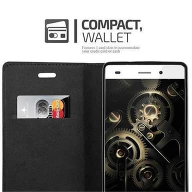 Huawei P8 LITE 2015 Suojakuori Lompakkokotelo (Ruskea)