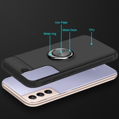Samsung Galaxy S21 PLUS Suojakuori Kotelo (Musta)