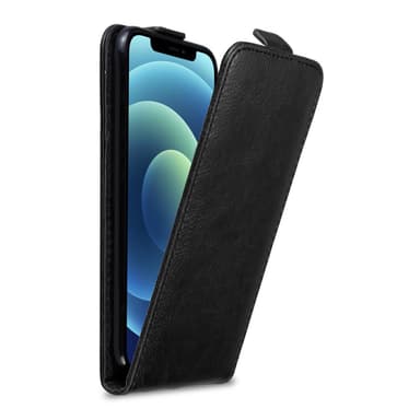 iPhone 12 / 12 PRO Suojakuori Lompakkokotelo (Musta)