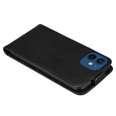 iPhone 12 / 12 PRO Suojakuori Lompakkokotelo (Musta)
