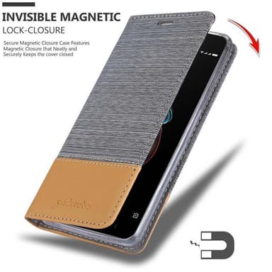 Xiaomi RedMi 5A Suojakuori Lompakkokotelo (harmaa)