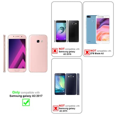 Samsung Galaxy A3 2017 Suojakuori Lompakkokotelo