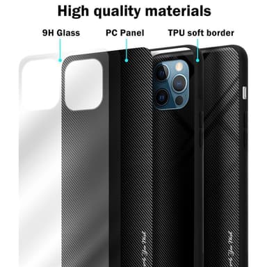 iPhone 13 PRO MAX Suojakuori Kotelo (Musta)