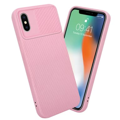 iPhone X / XS Suojakuori Kotelo (Vaaleanpunainen)