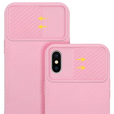 iPhone X / XS Suojakuori Kotelo (Vaaleanpunainen)