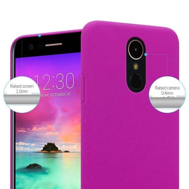 LG K10 2017 Suojakuori Kotelo (Vaaleanpunainen)