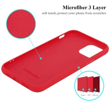 iPhone 13 MINI Suojakuori Kotelo Case (Punainen)
