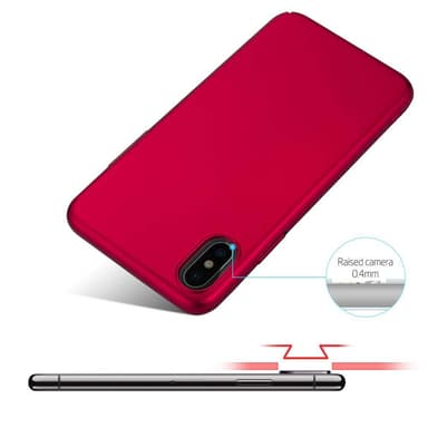 iPhone X / XS Suojakuori Kotelo Cover (Punainen)