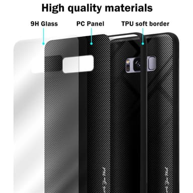 Samsung Galaxy S8 PLUS Suojakuori Kotelo (Musta)