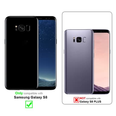 Samsung Galaxy S8 Suojakuori Lompakkokotelo (Musta)