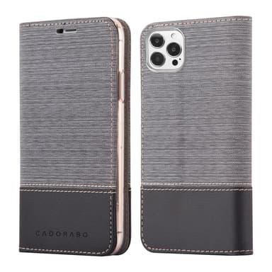 iPhone 13 PRO MAX Suojakuori Lompakkokotelo (harmaa)