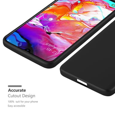 Samsung Galaxy A70 / A70s Suojakuori Kotelo (Musta)