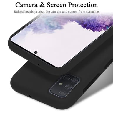Samsung Galaxy A51 5G Suojakuori Kotelo (Musta)